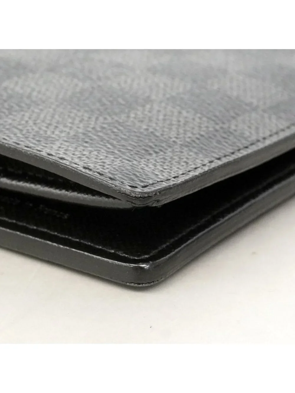Louis Vuitton Wallet Damier Graphite Portefeuille Brazza Black Gray